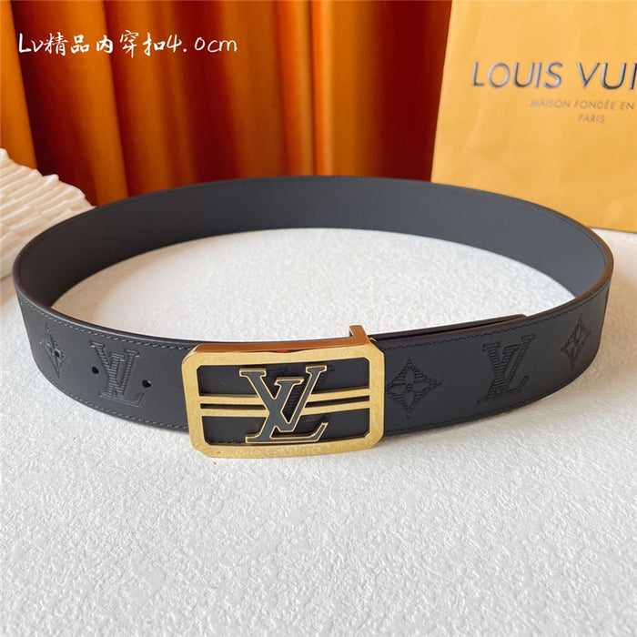 louis vuitton LV classic embossed belt