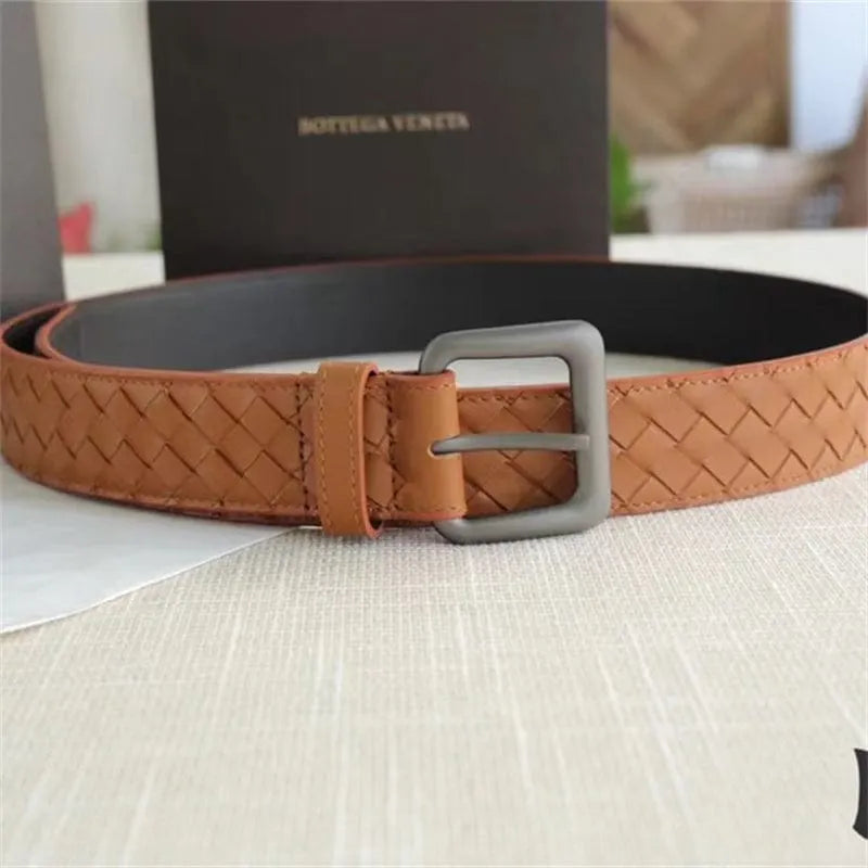 BOTTEGA VENETA イントレチアトベルト3.5cmブラウン