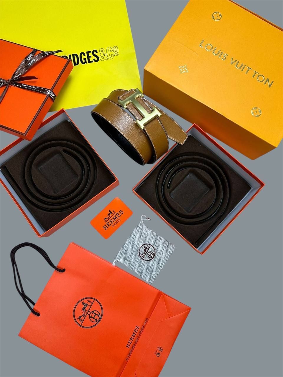 Hermes Classic Glossy Buckles Adjustable Men’s Belts in Different Colors