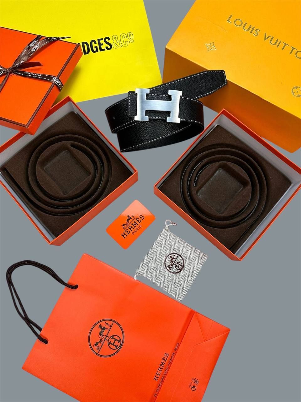 Hermes Classic Glossy Buckles Adjustable Men’s Belts in Different Colors